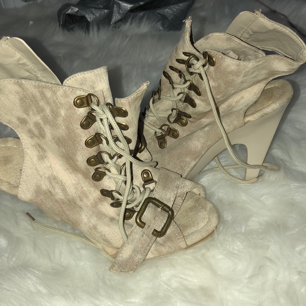 Lace up heels